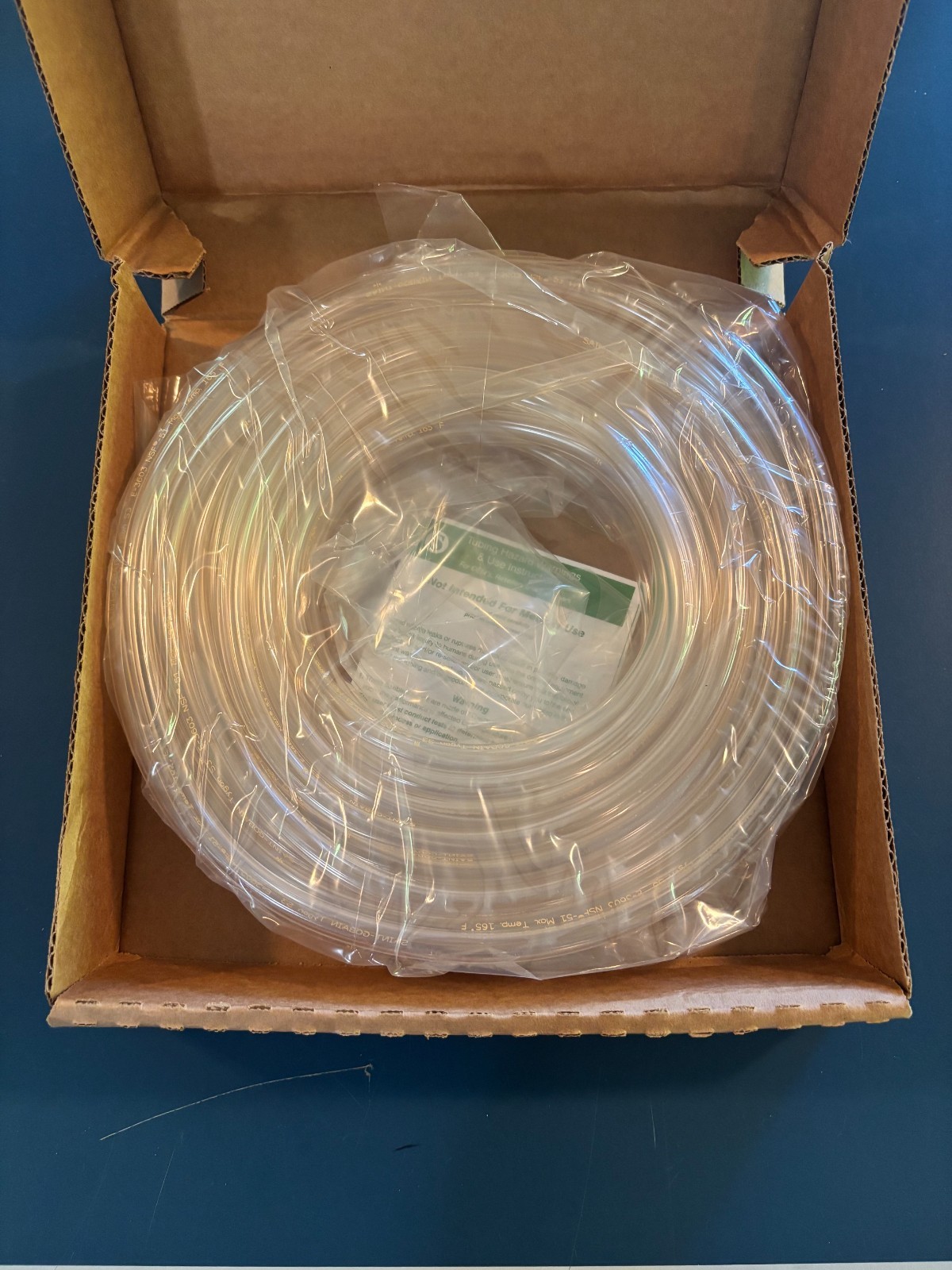 Tygon Tubing E-3606 1/4″ ID, 3/8″ OD, 1/16″ Wall Thickness # ACF00017 Pkg-50ft