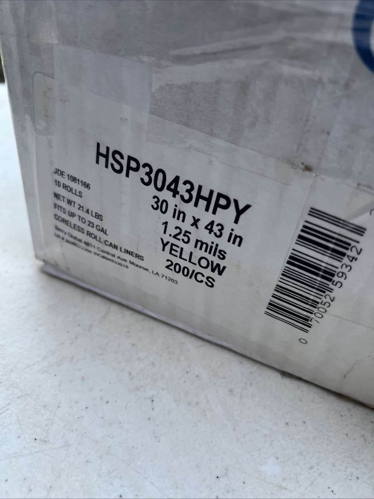 Biohazard Bags Infectious LinenTrash Can Liners 175 Yellow 23 Gallon 30×43