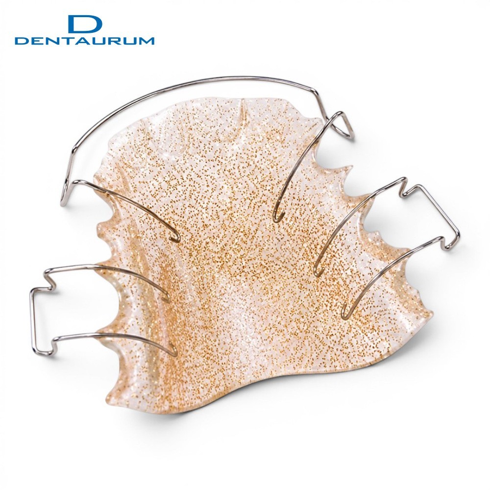Dental Dentaurum Orthocryl Gold Disco Glitter Effect Removable Appliances 50g