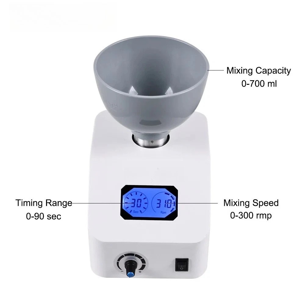 ALGINATE DENTAL MIXER LAB DIE STONE IMPRESSION MATERIAL 110V or 220V