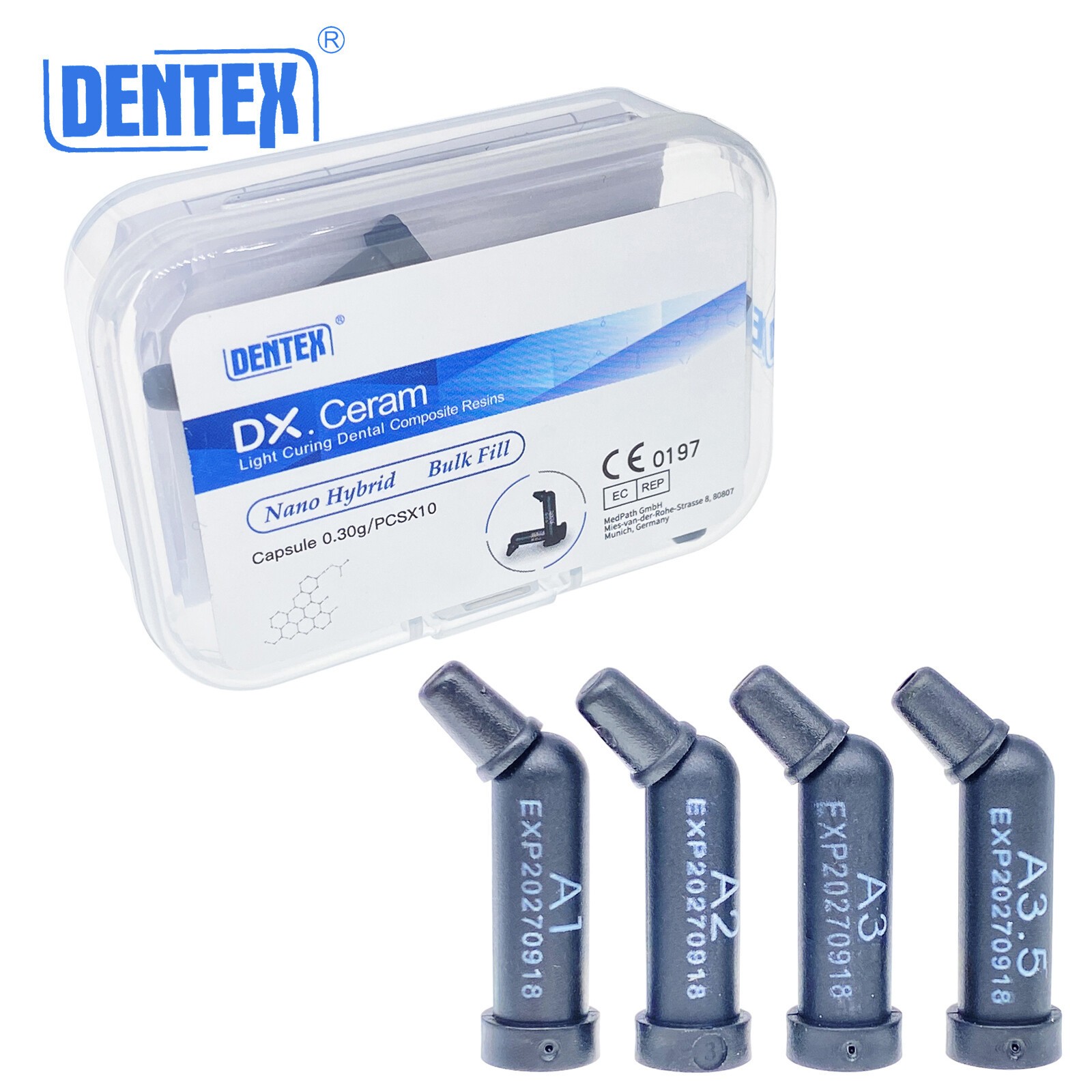 DENTEX Dental Composite Re Capsules Unidose A1 A2 A3 B1 Fit Filtek SM