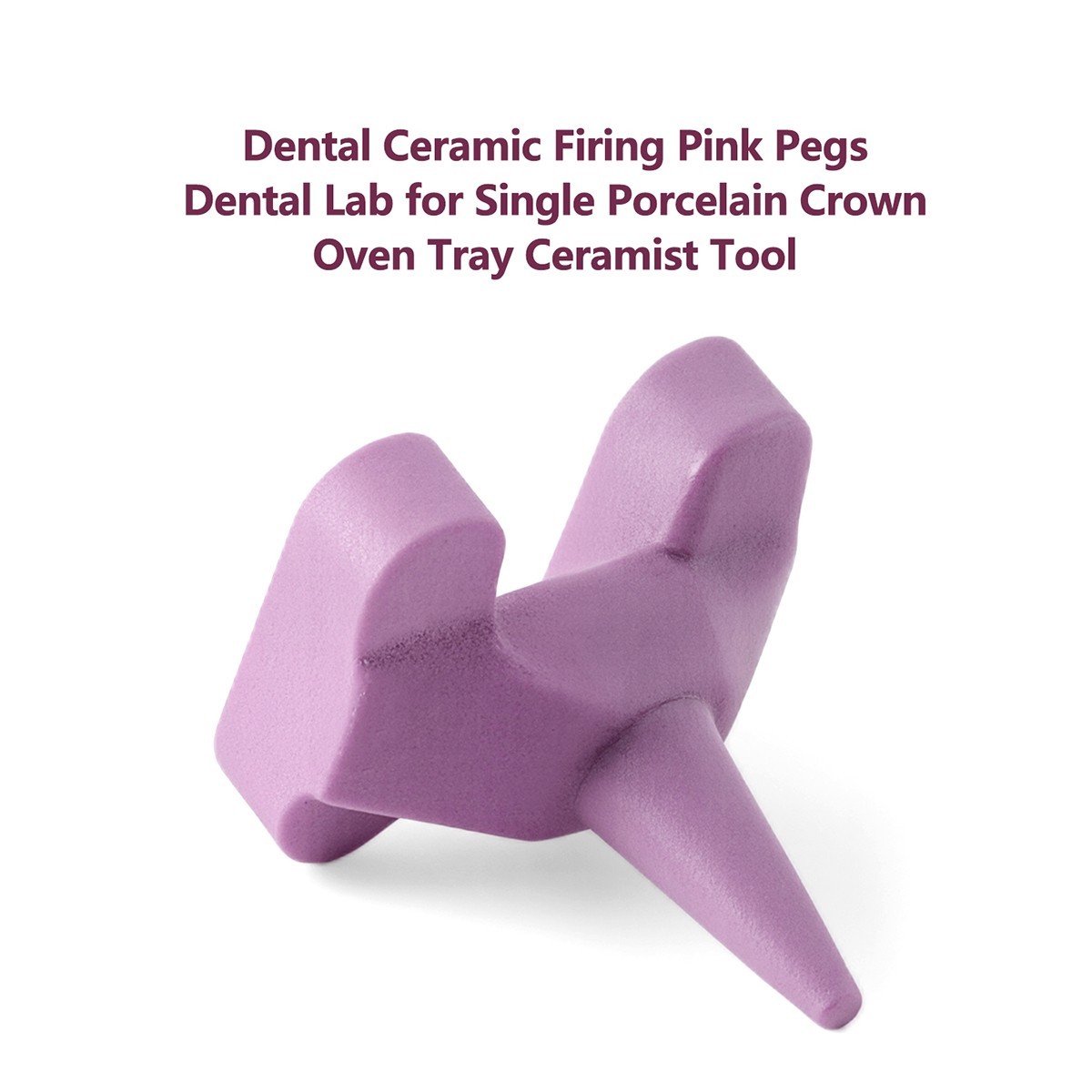 AZDENT Dental Lab Ceramic Firing Pink Pegs for Porcelain Single Crowns Oven Tray