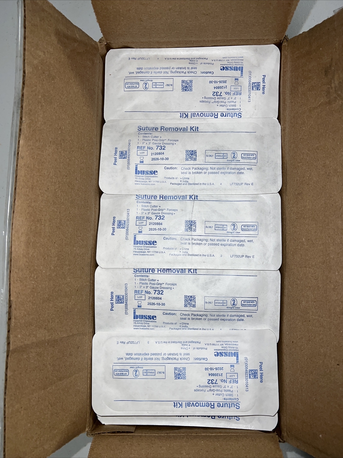 Busse Suture Removal Kit 50 Units Exp. 2026-10-30
