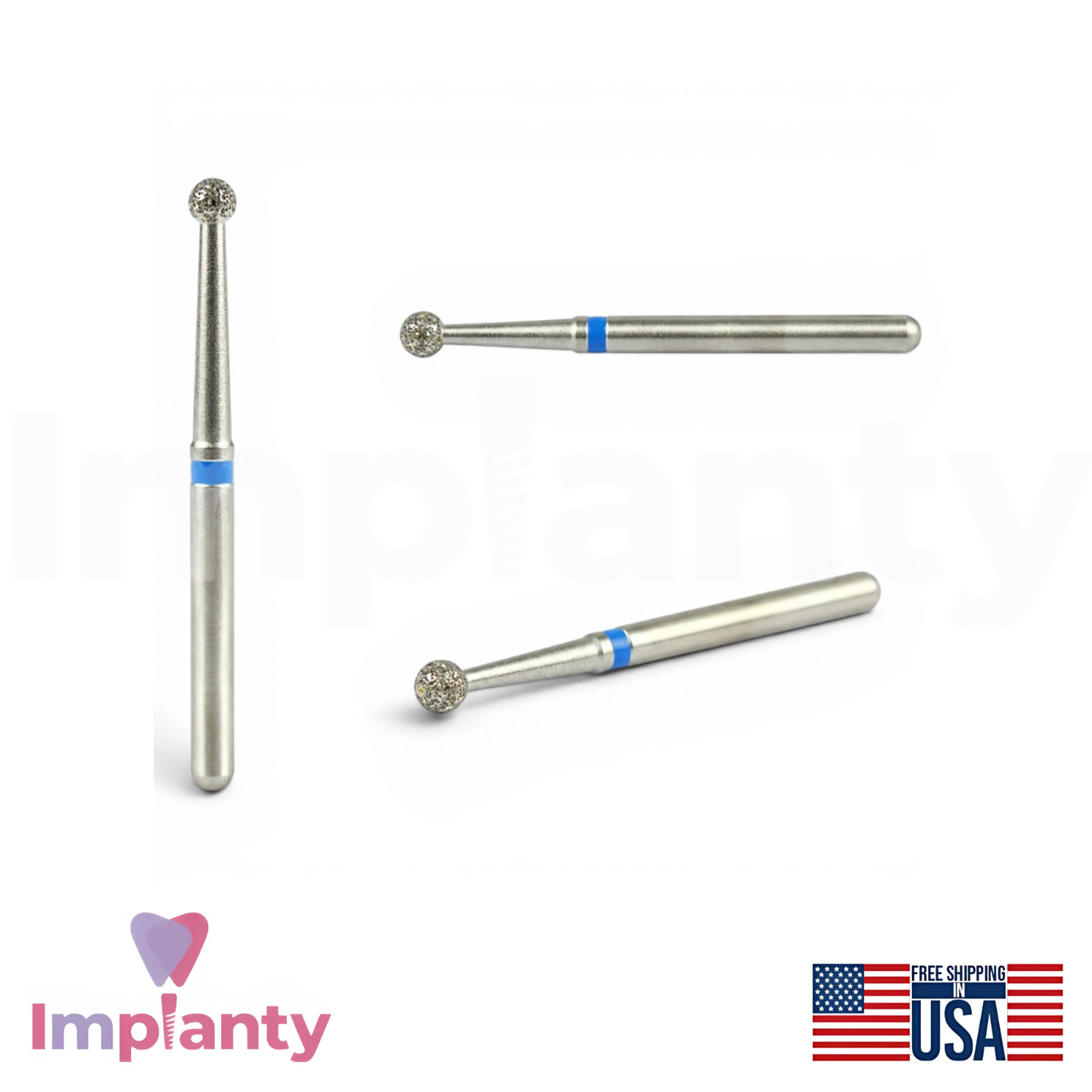 MDT Perio Diamond Coated Burs Kit Plaque Removal Stainless Steel Tool