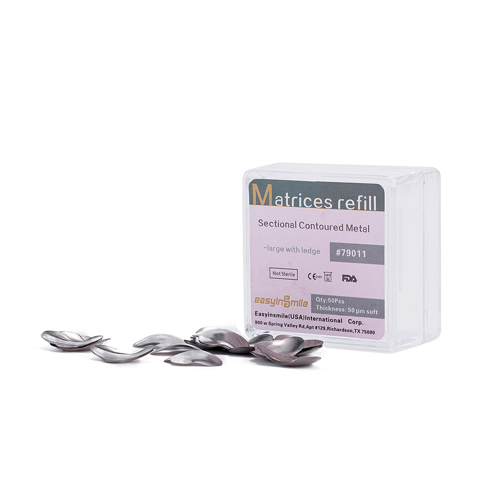 Metal Matrices Matrix Band Dental Sectional Contoured Refill S/M/L 50μm 10box