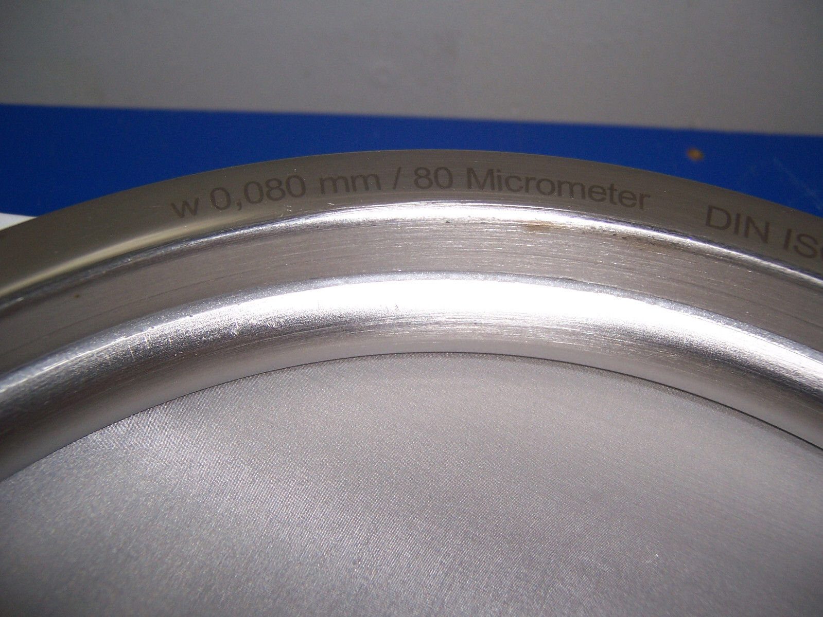 14391 Haver & Boecker 80 micron Test Sieve for Alpine-Air jet 203x28mm SS metal