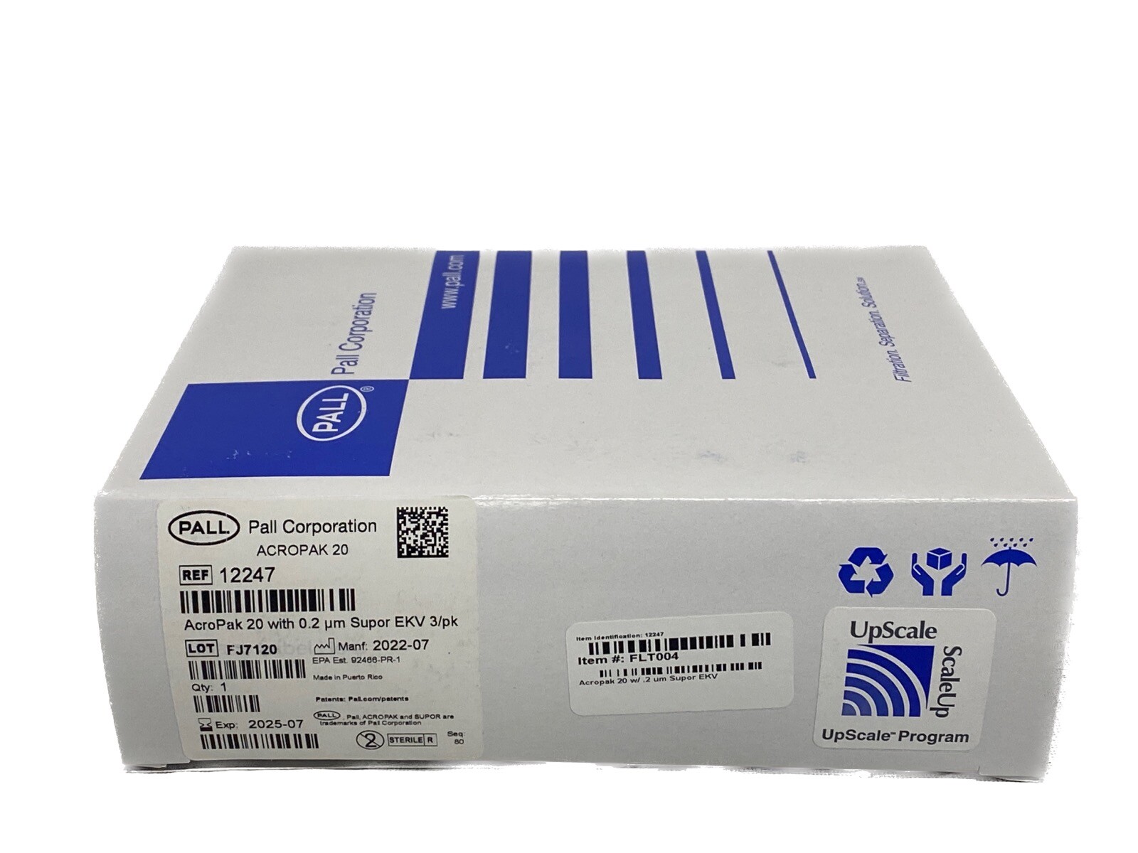 (3/Pk) PALL CYTIVA AcroPak Filter Capsules w/ 0.2um Supor EKV Membrane 12247
