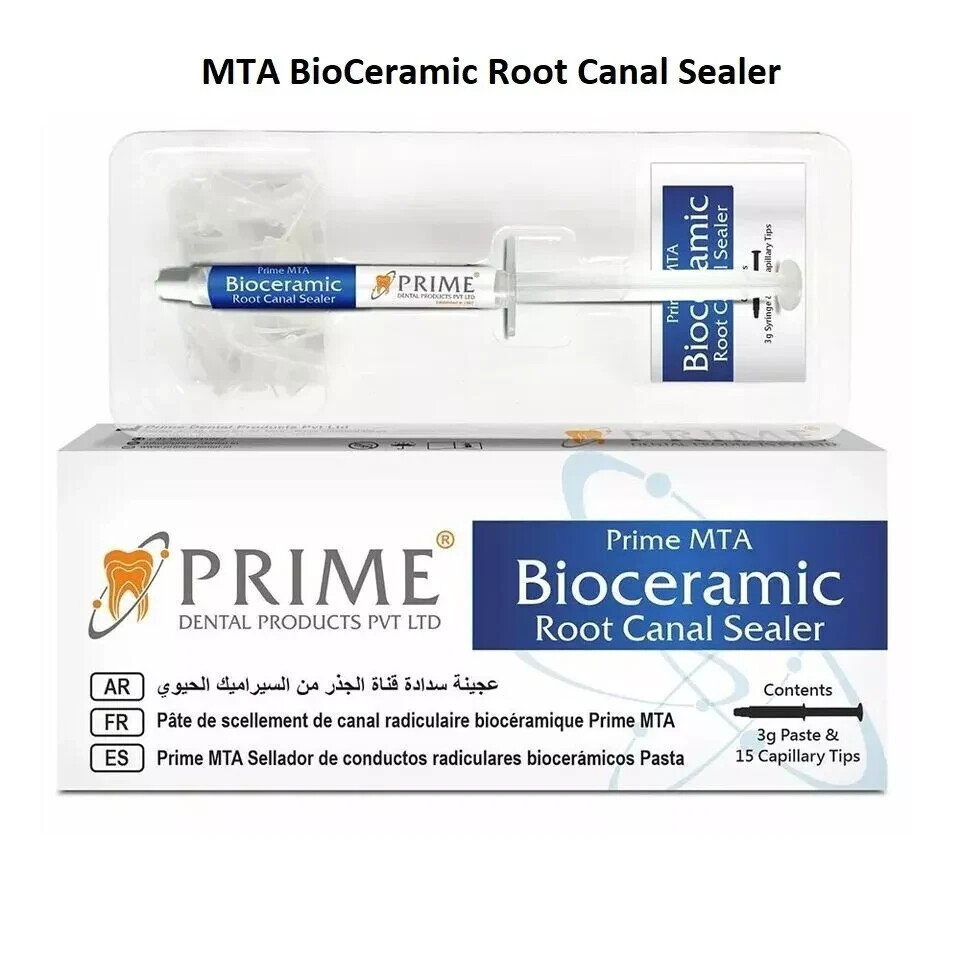 PRIME MTA Bioceramic Dental RCT Sealer 3 gm Syringe with 15 Tips