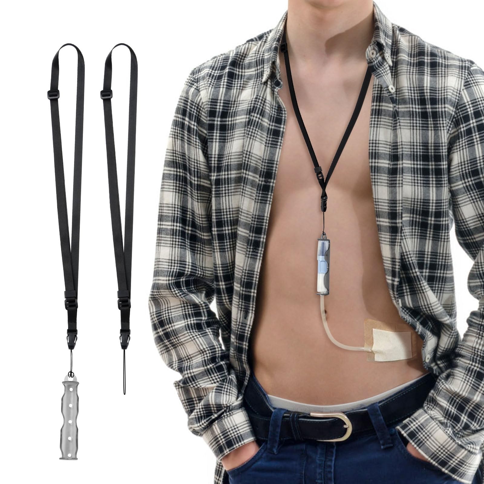 iGuerburn PD Catheter Holder for Baxter, Peritoneal Dialysis Black
