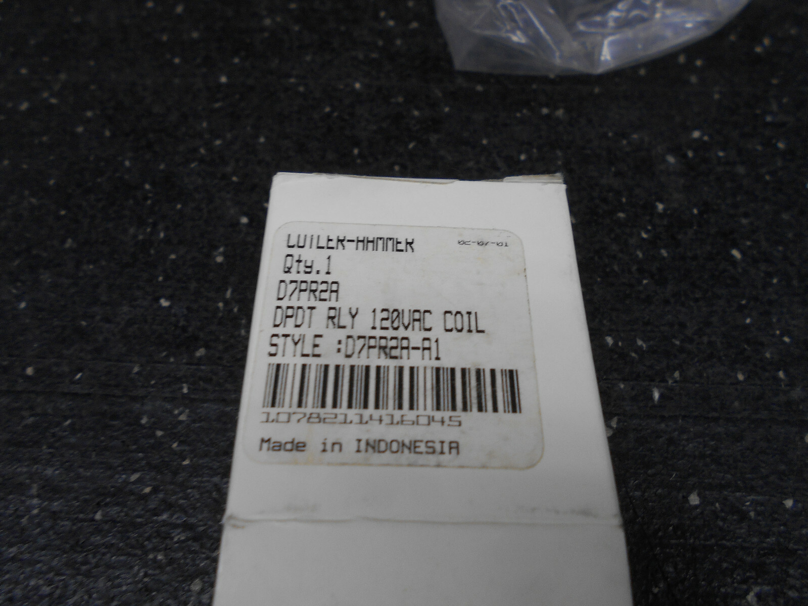 CUTLER HAMMER D7PR2A 240VAC 12A 1/2HP 8 POINT RELAY