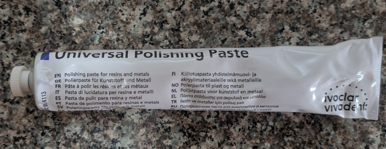 Universal Polishing Paste 100ml – Ivoclar vivadent REF 573660 Tube unopened.