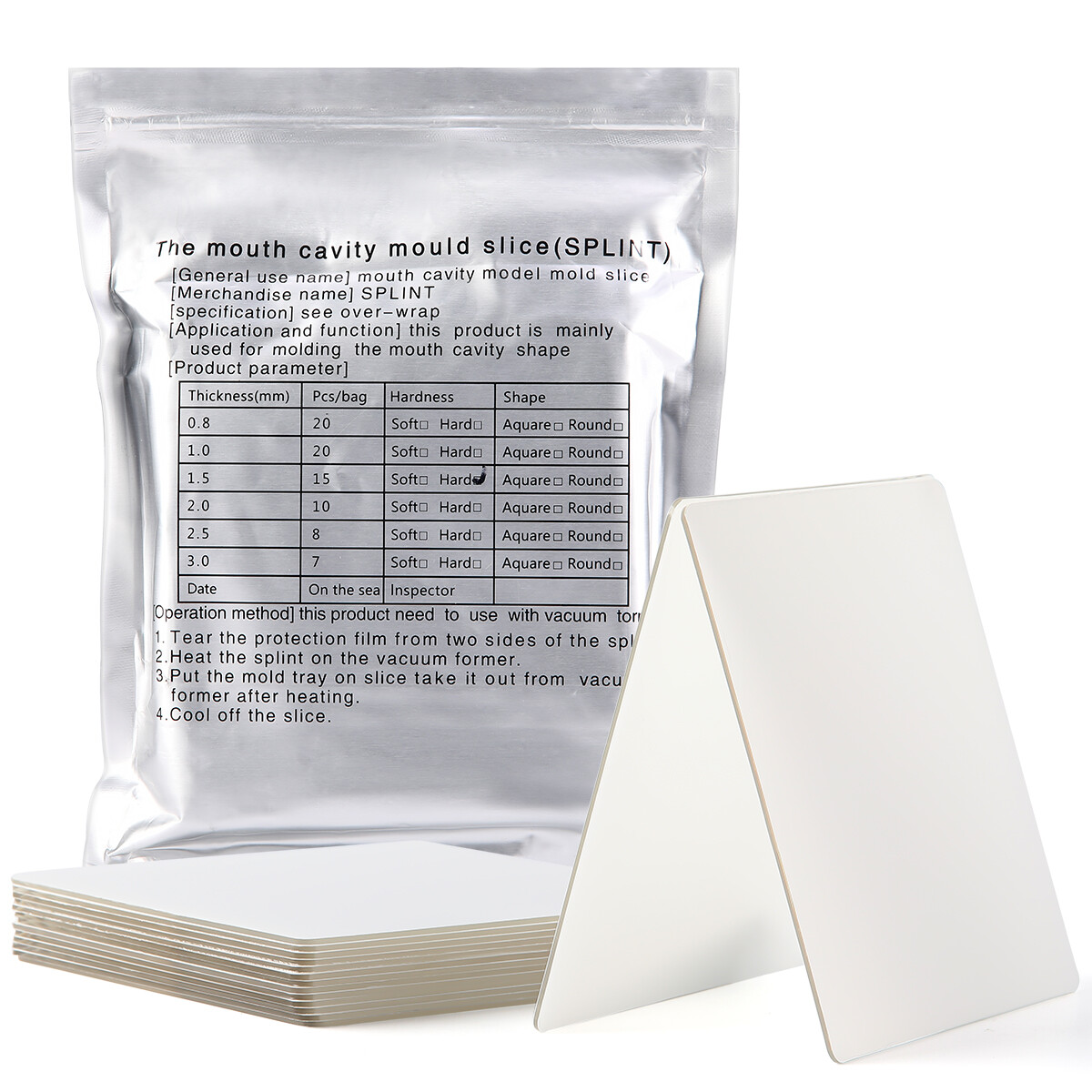 Dental Vacuum Forming Molding Machine/Plastic Ortho Thermoforming Sheet Hard