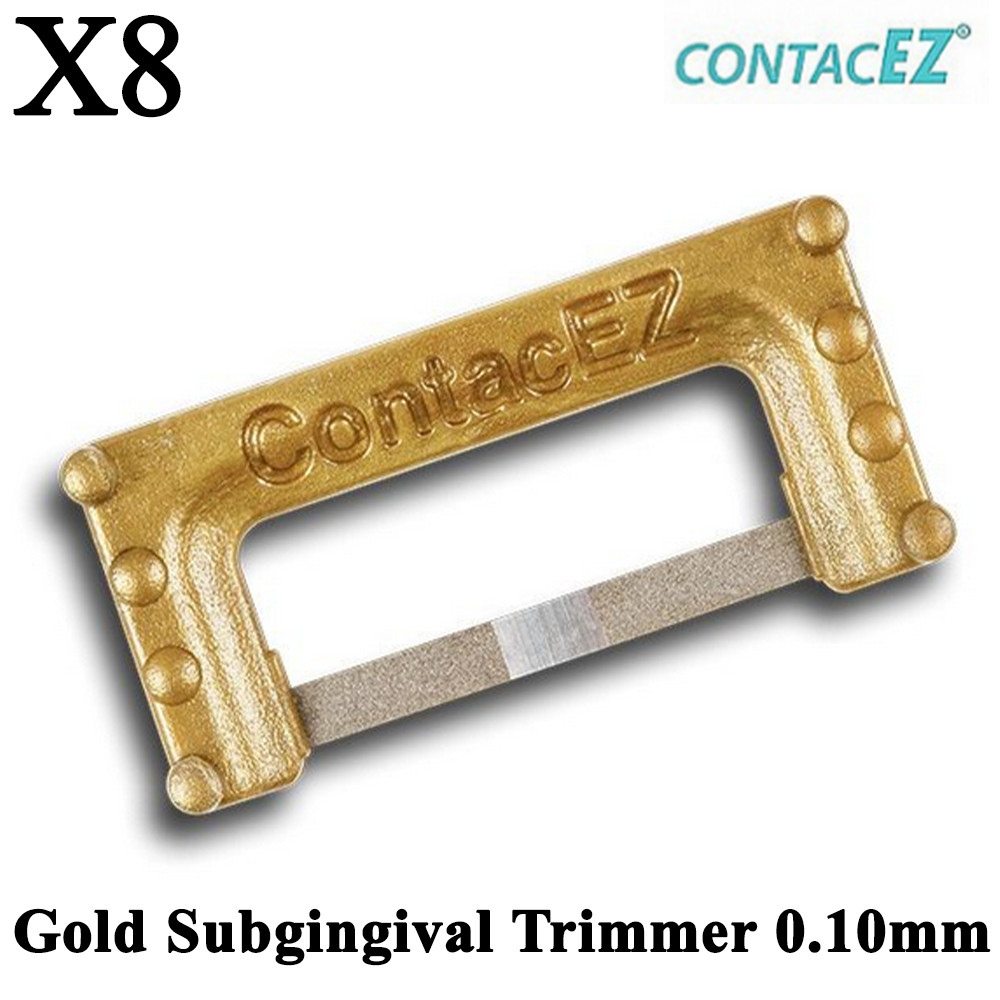 8pcs Dental Copper Narrow Subgingival Trimmer 0.06mm Strips Set