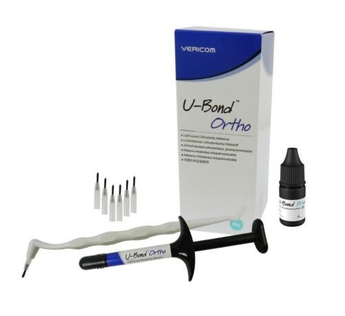 Vericom U-Bond Ortho Light-Cure Orthodontic Adhesive Kit 4gm II Free Ship