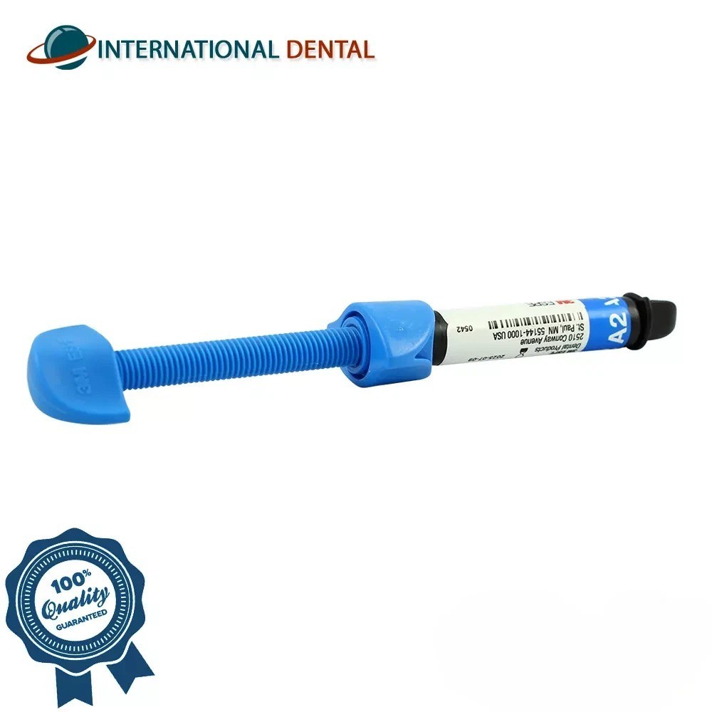 Dental Restorative Composite Material 3 Shades Light Cure Syringe 4g Restoration