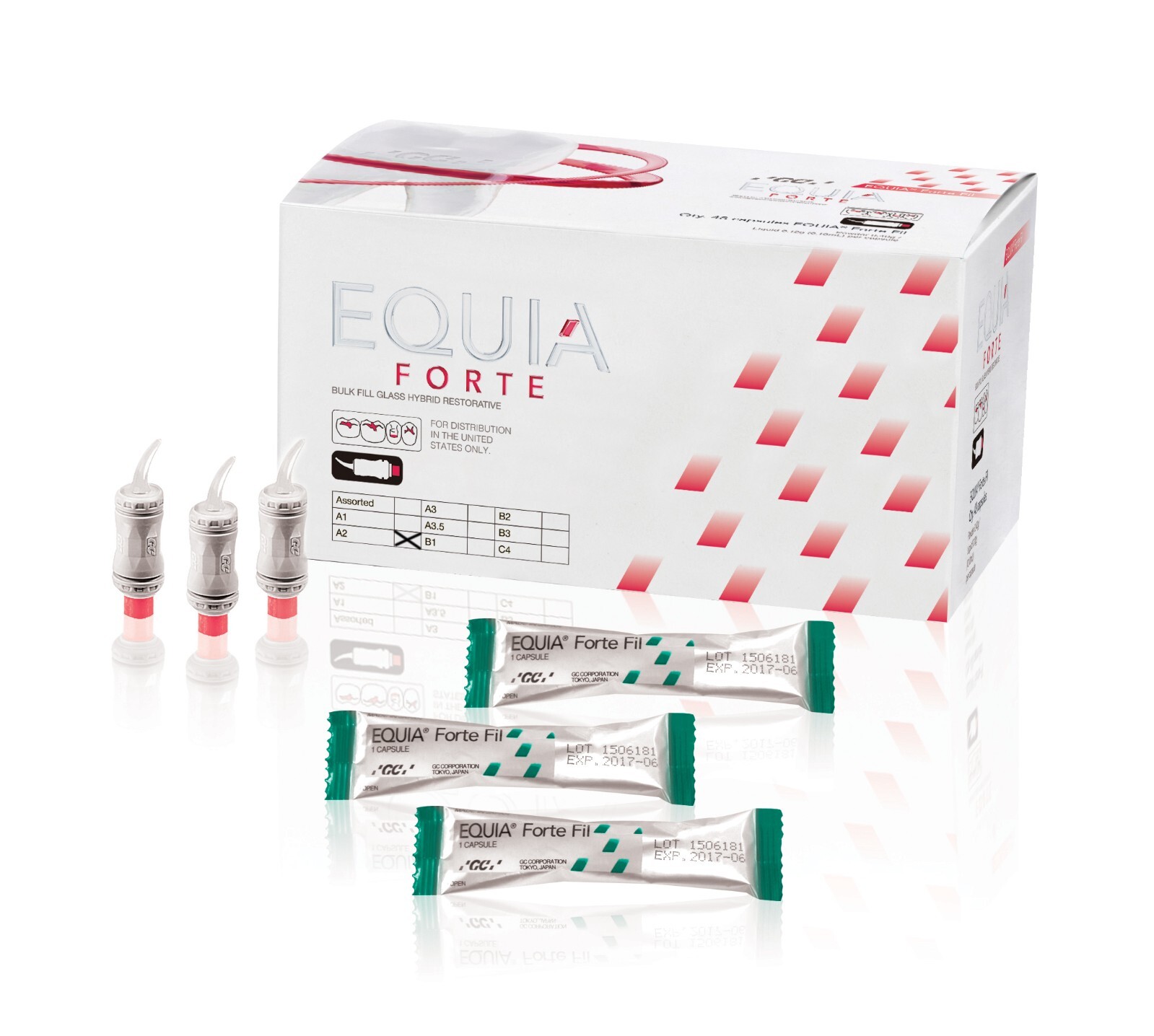 GC EQUIA Forte Bulk Fill Fluoride Releasing Glass Hybrid Restorative System A2