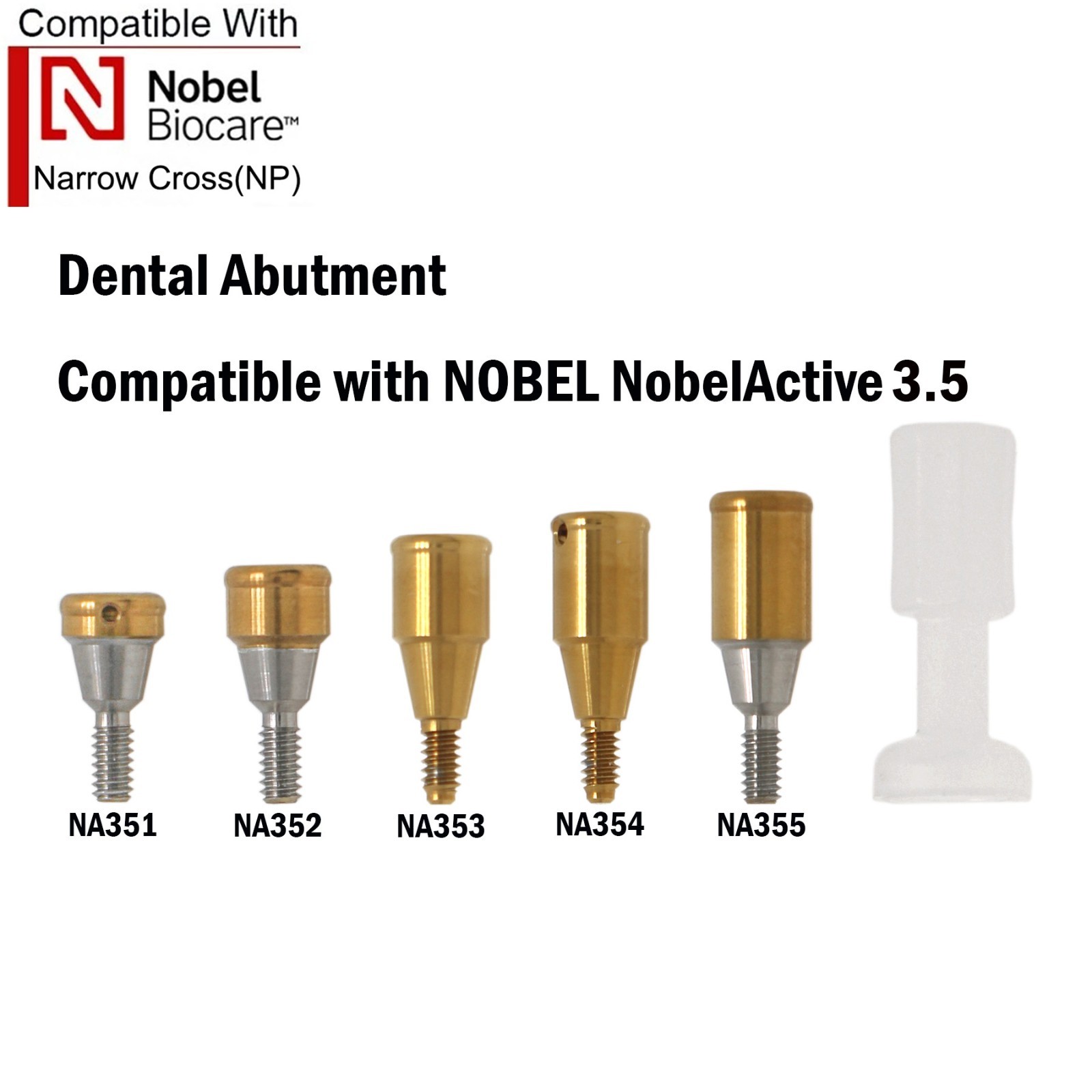 US Dental Locator/Healing Cap Abutment NP/RP Fits Nobel Biocare Active Platform