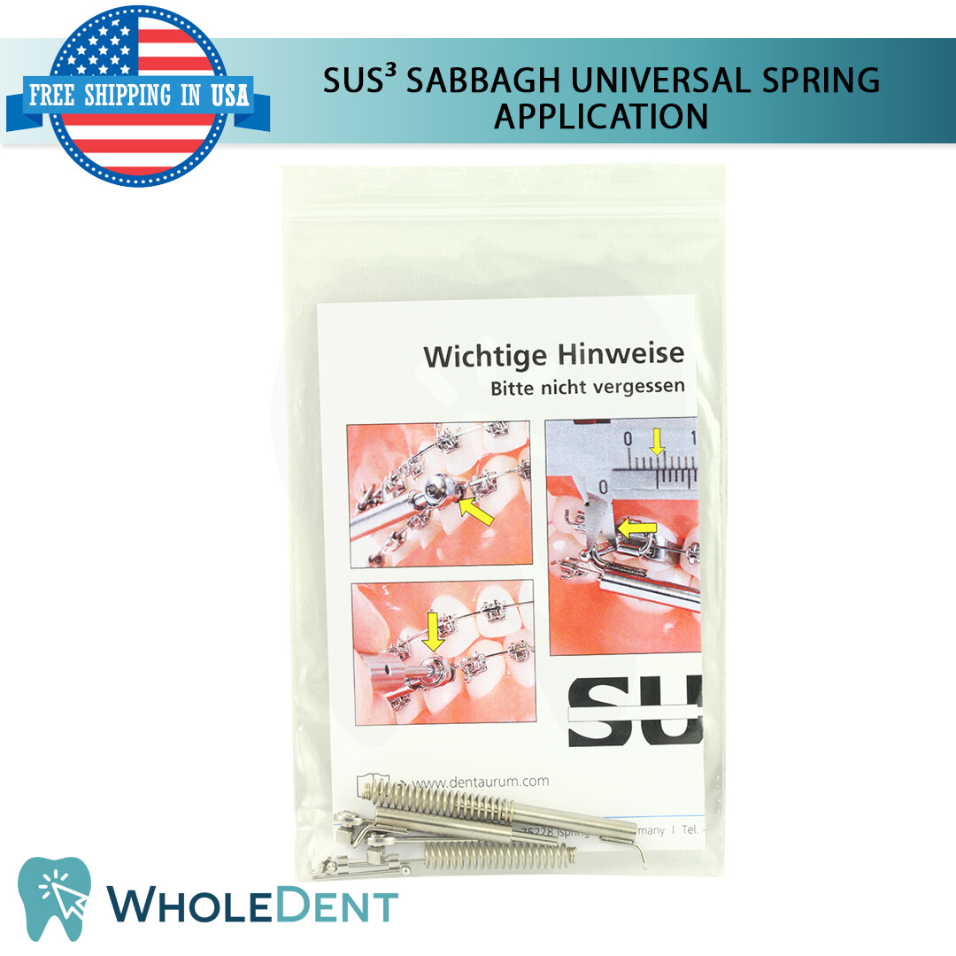 Orthodontic Dental SUS³ Sabbagh Universal Spring Small Set Application