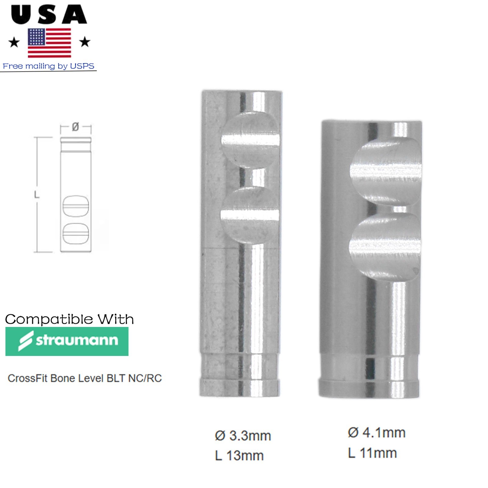 Implant Lab Internal Hex Analog For Nobel Biocare/Straumann ITI /Hiossen Osstem