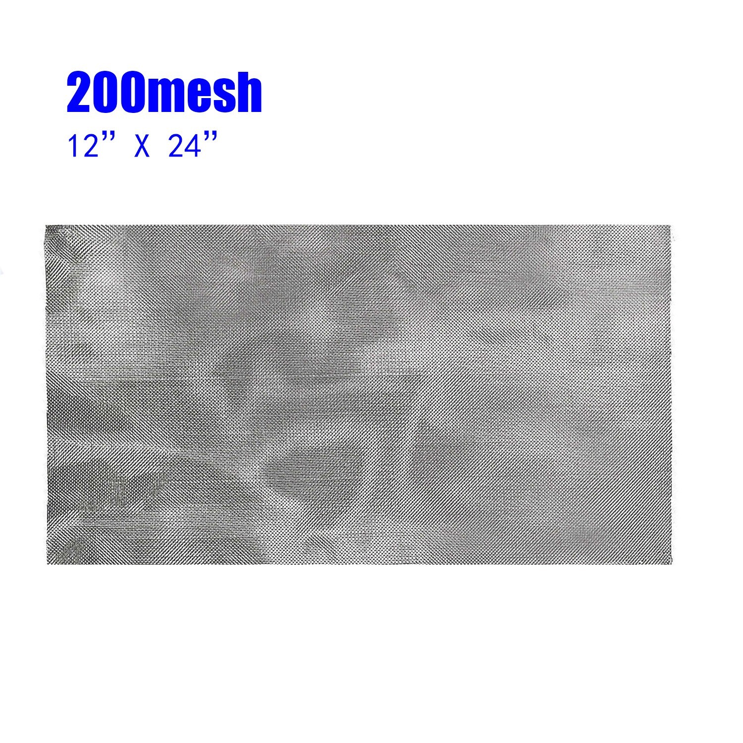 200 Mesh 75-Micron 304 Stainless-Steel Dry Ice Filtration Screen 12x24in