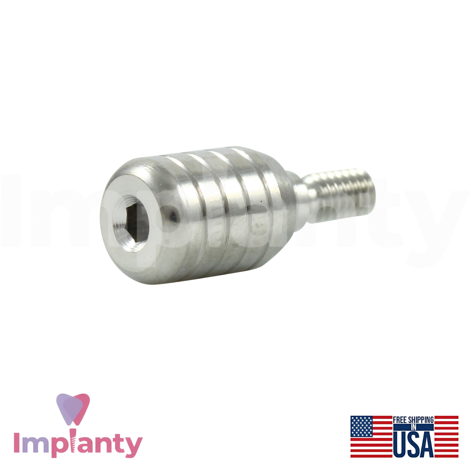 GDT CFI Int Hex 2.42mm Connection Dental Cylindrical Fixture Titanium Set