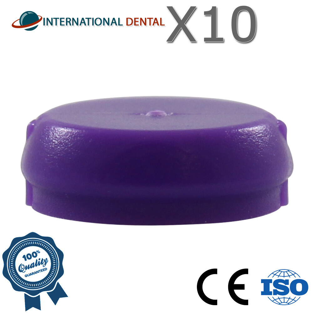 Lot Of 10 Rigid Silicone Cap Lokator Attachment, Dental Im plant Abut ment