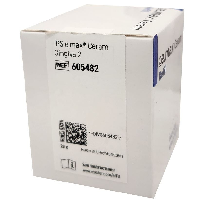 *1-Pack* Ivoclar Vivadent IPS e.max Ceram Gingiva 2 Powder 20g Refill 605482