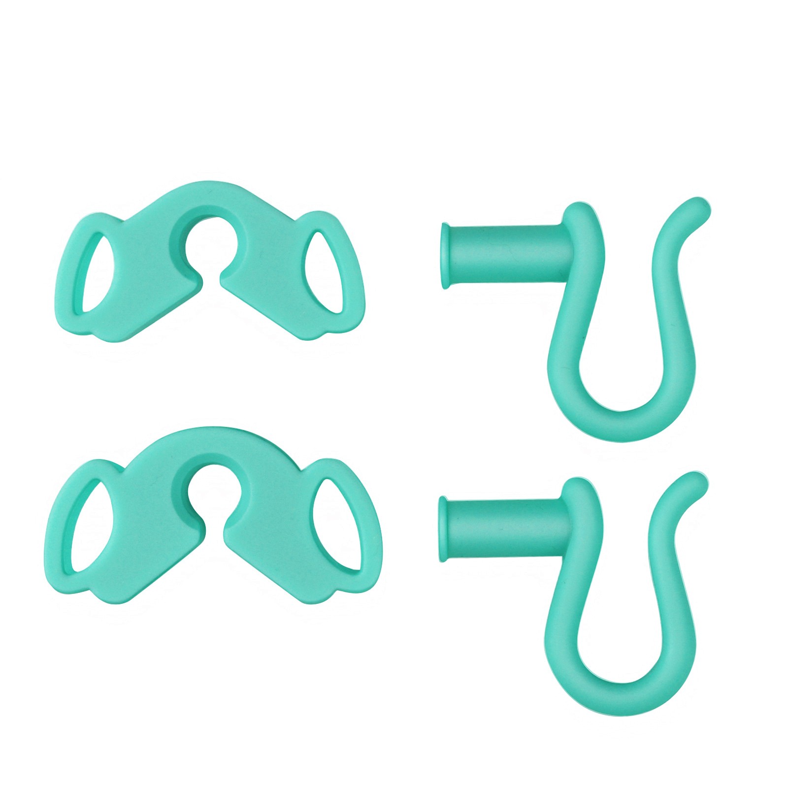 2Pcs/set Autoclave Dental Silicone Bite Blocks Orthodontics Cheek Retractor
