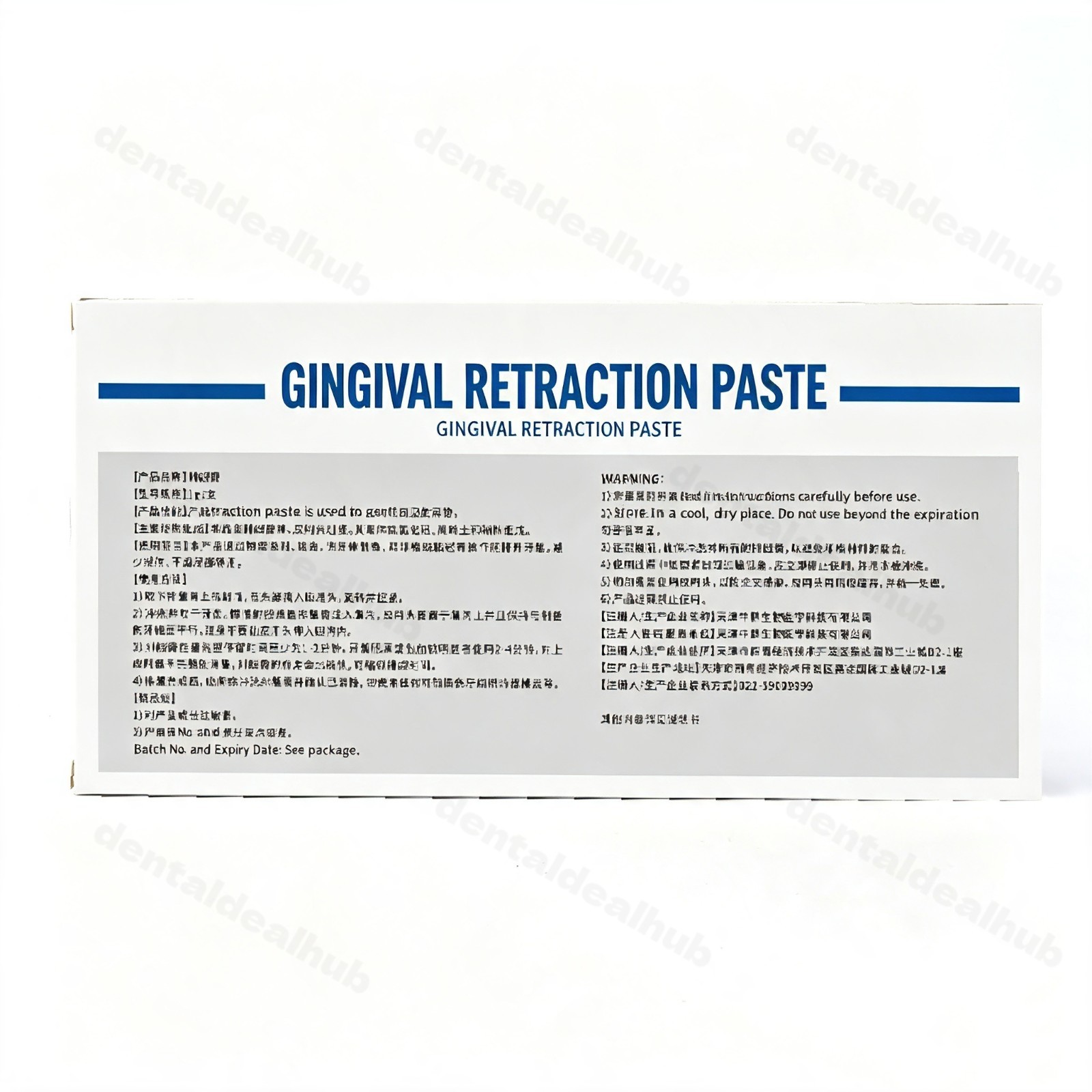 ZDSWKJ Gingival Retraction Paste 1g Dental Hemostatic Cord Alternative 21pcs/Box