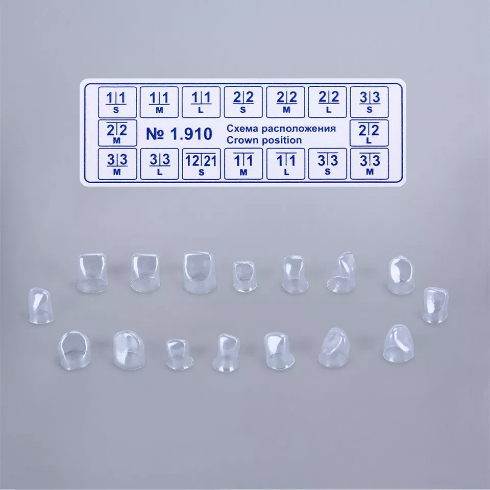 64 Pcs/Set TOR 1.910 Transparent Dental Adult Crown Anterior Matrices Matrix New