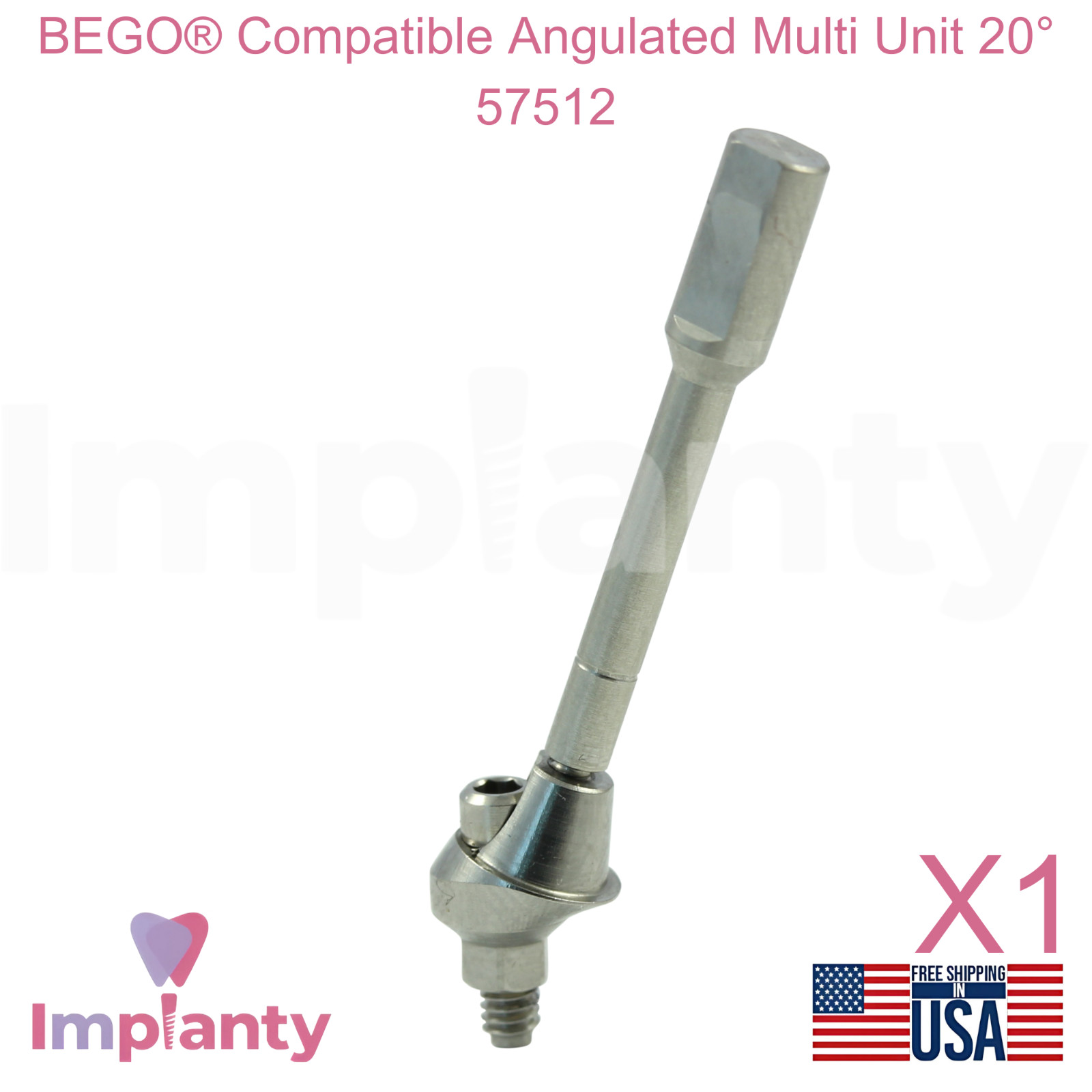 Bego® Compatible Angulated Multi Unit 20° 57512 Dental Prosthetic Ø4.1mm