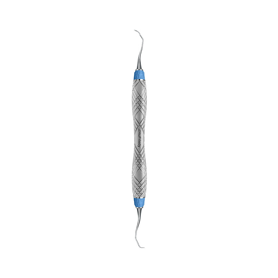 HU-FRIEDY #13/14R CURETTE RIGID, EE2, HARMONY, BLUE ERGONOMIC HANDLE (x3)