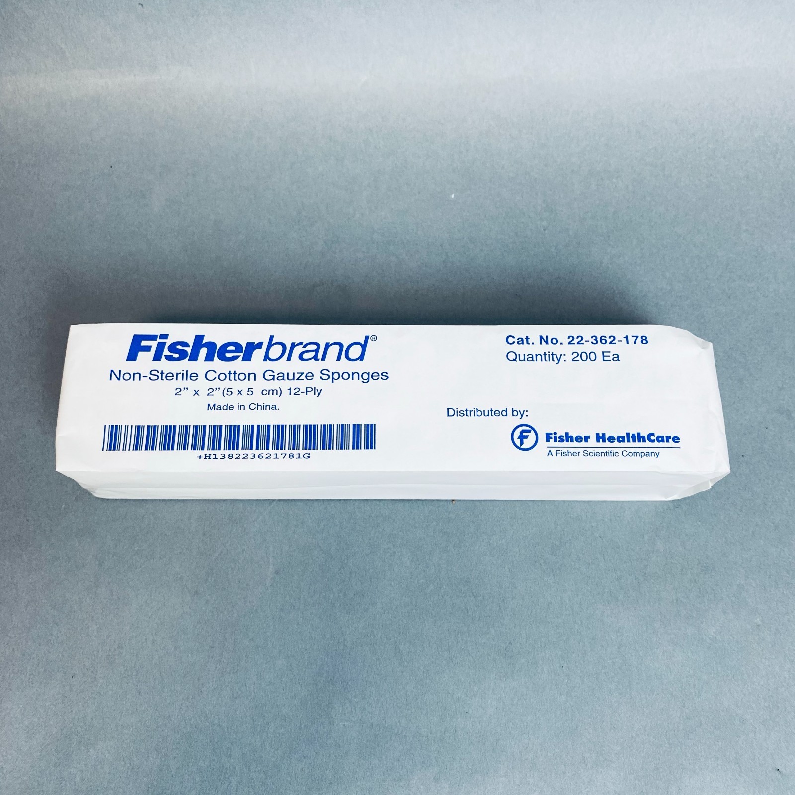 Fisherbrand Cotton Gauze Sponge 2 x 2 in. 12 Ply Case of 5000 Sponges