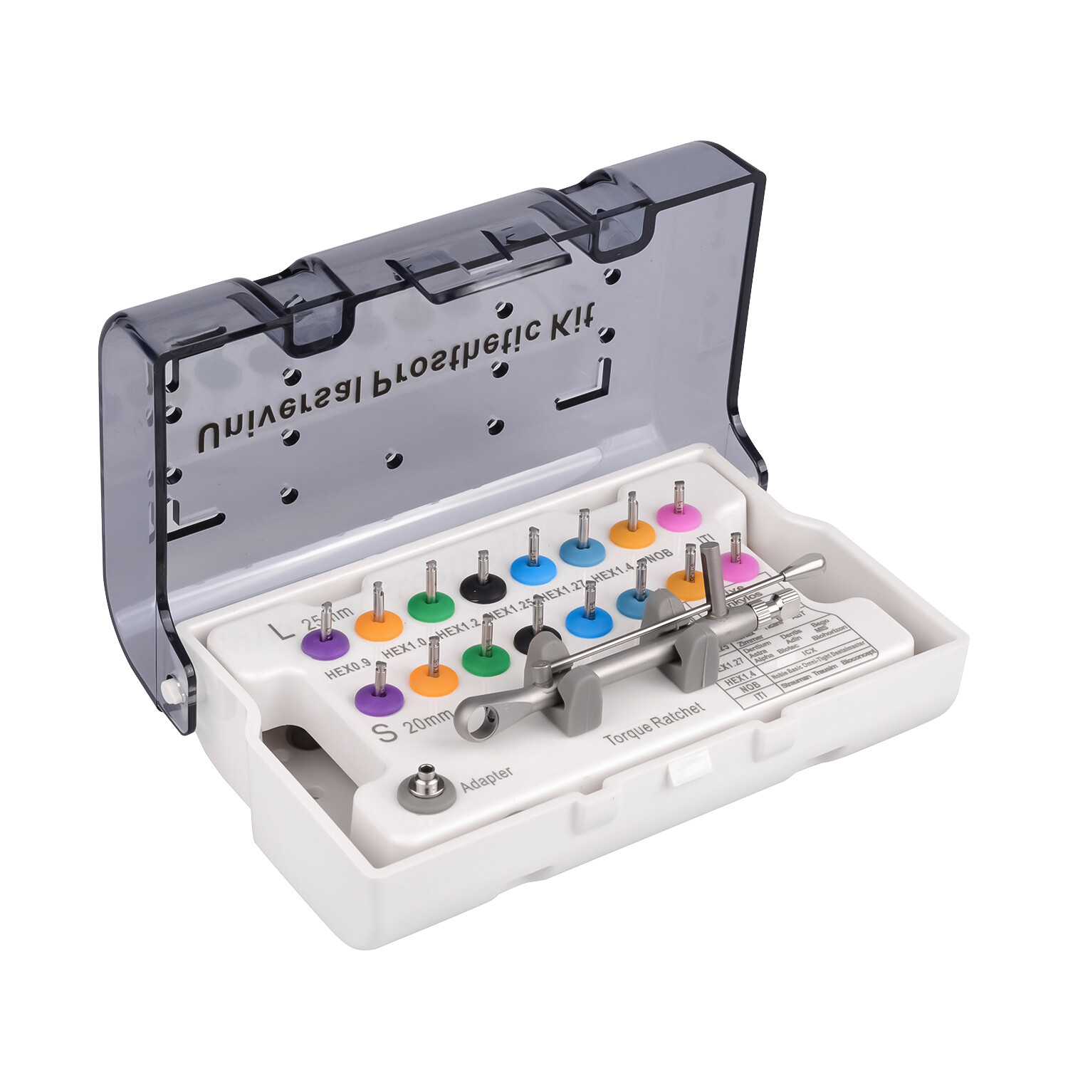Universal Implant Repair Prosthetic Restoration Tool Kit Screwdrivers Wrench L/S