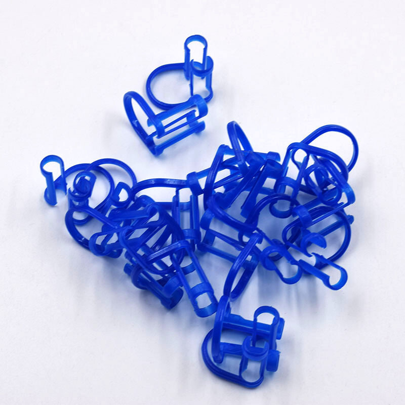 Dental Roll Equipment Orthodontic Disposable Cotton Brown/Blue/Grey Holder Clips