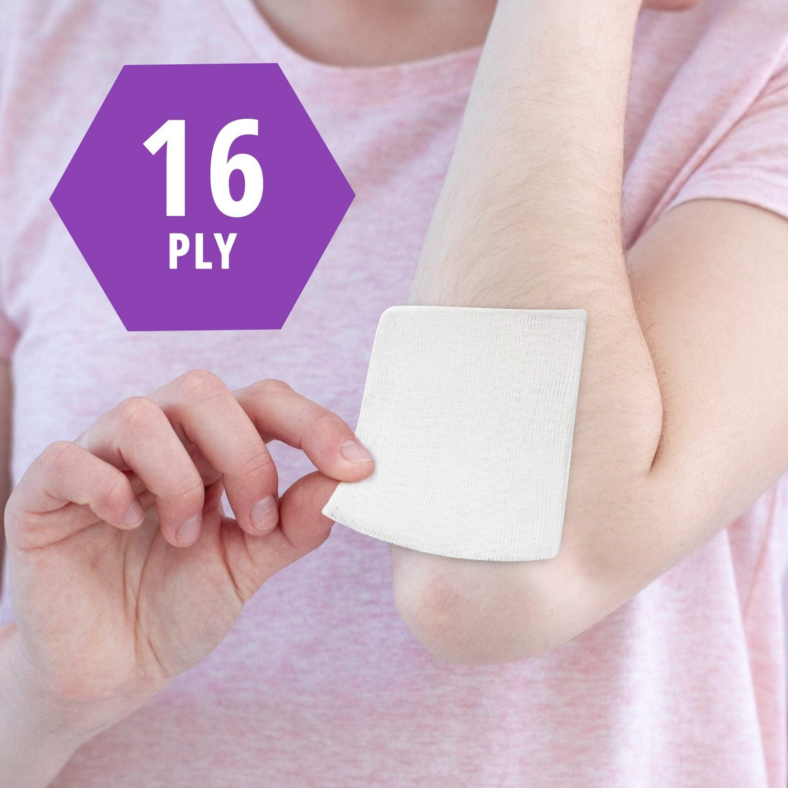 MED PRIDE All Cotton Non-Stick Bandage Supplies 4x4in 4×4 Inch (Pack of 200)