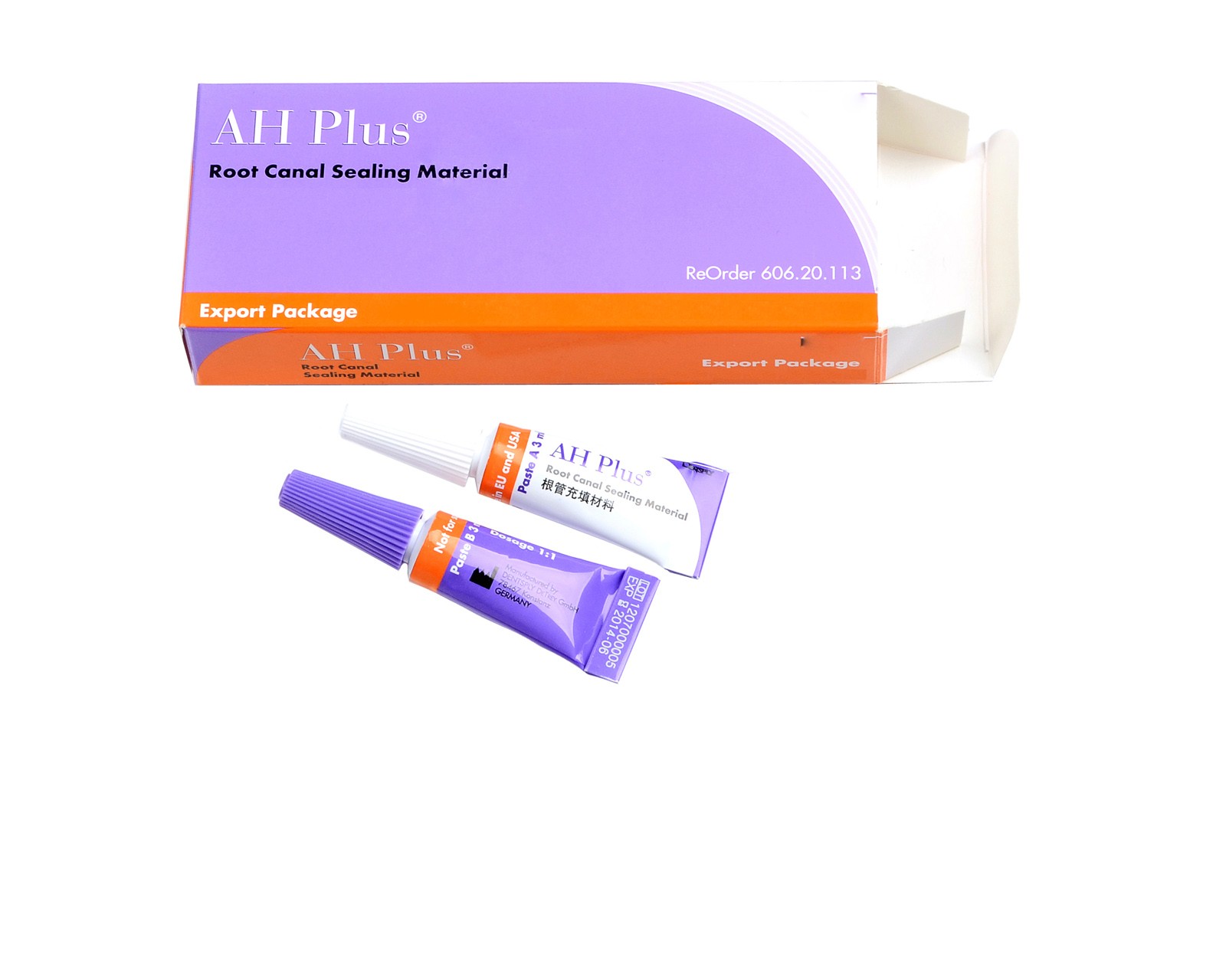 AH Plus Root Canal Sealing Material Paste A 3ml & Paste B 3ml Kit Free II Ship