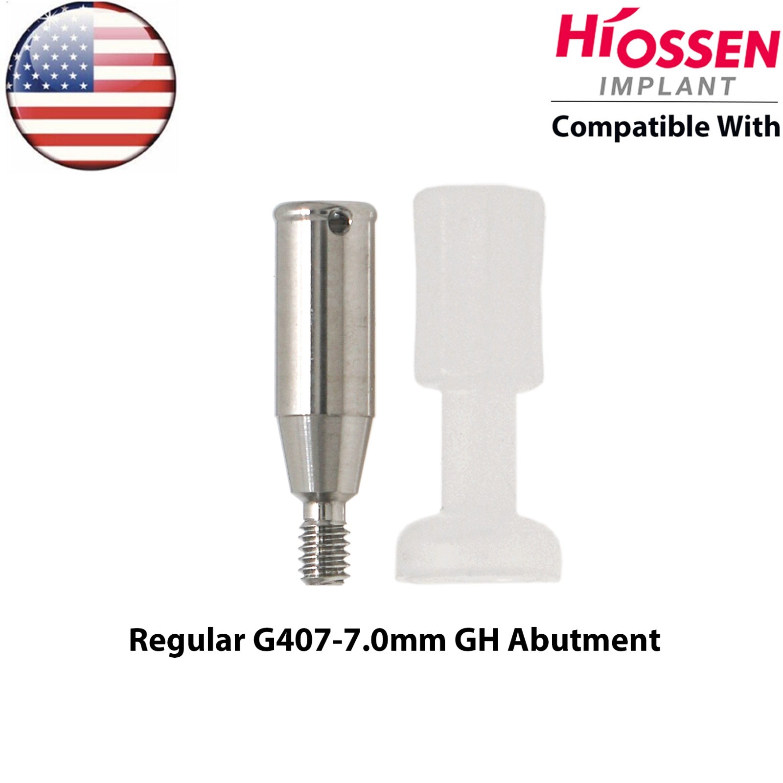 US Dental Overdenture Locator Abutment fit Hiossen Oss ET Mini/Regular Implants