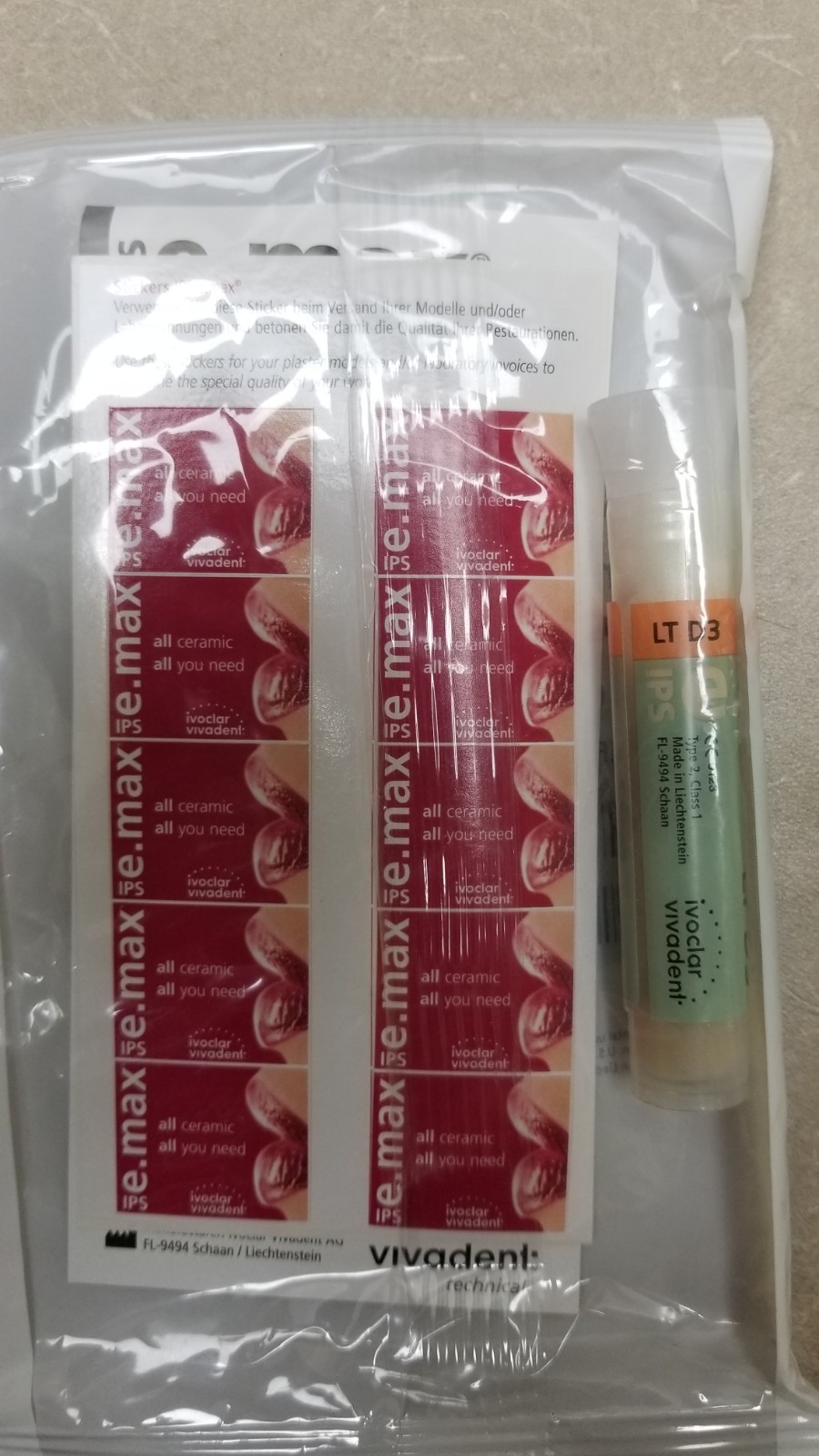 *PLEASE READ DESCRIPTION* BRAND NEW – LTD3 – IPS E.MAX PRESS – Pack of 5 ingots
