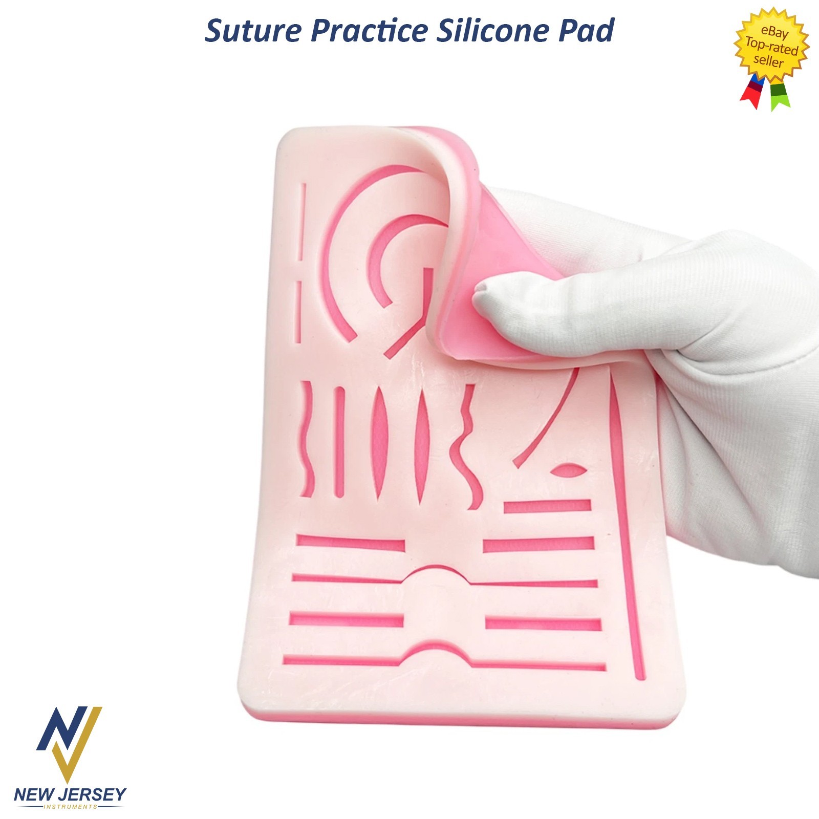 Medical Skin Suture Practice Silicone Pad Wound Simulated Surgical Training Kit