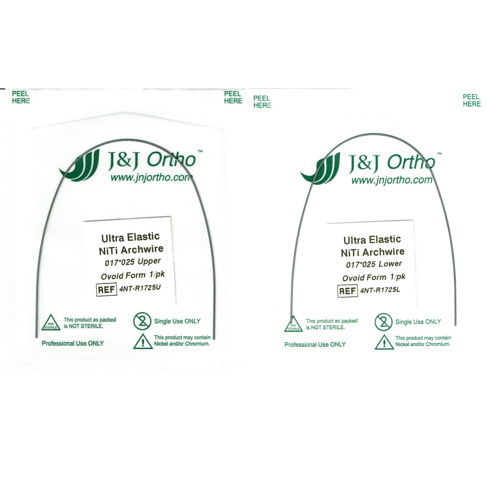 J&J Ortho™ Orthodontic Copper NiTi Arch Wire Kit for Ormco Damon Q Self Ligating