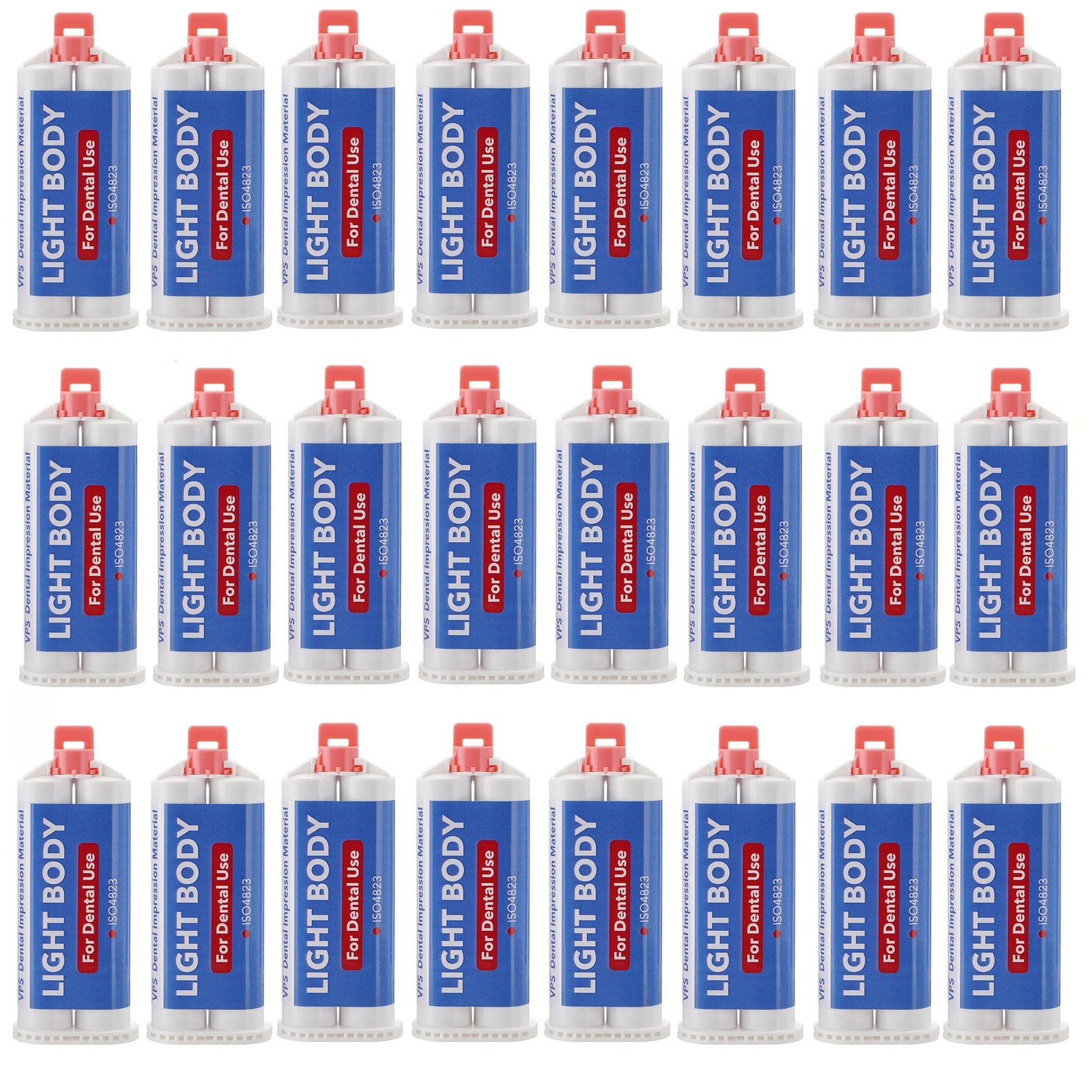 24Pc Dental Heavy Body Fast Rapid Set Impression Material 50mL Cartridge VPS PVS