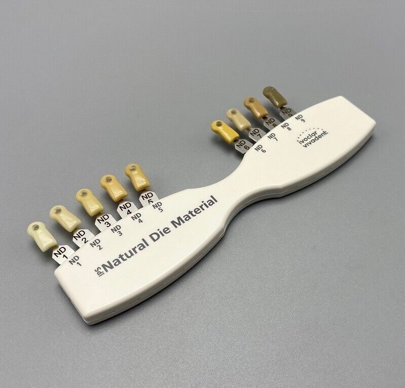 1 Set Dental Shade Guide ND1-9 Abutment 9 Colors IPS Natural Die Material Tooth