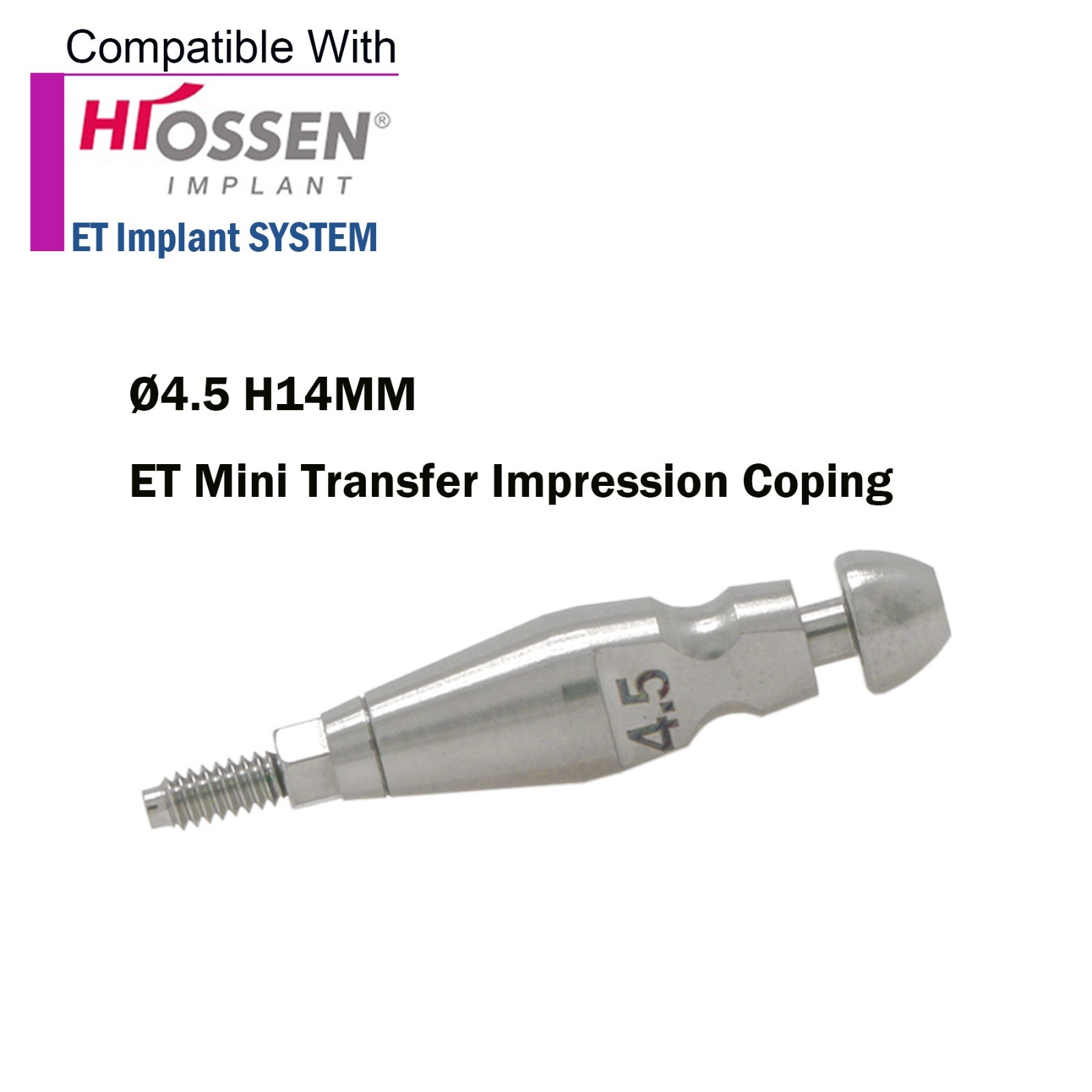 US Implant Impression Coping Closed Tray Transfer Compatible Osstem Hiossen M/R