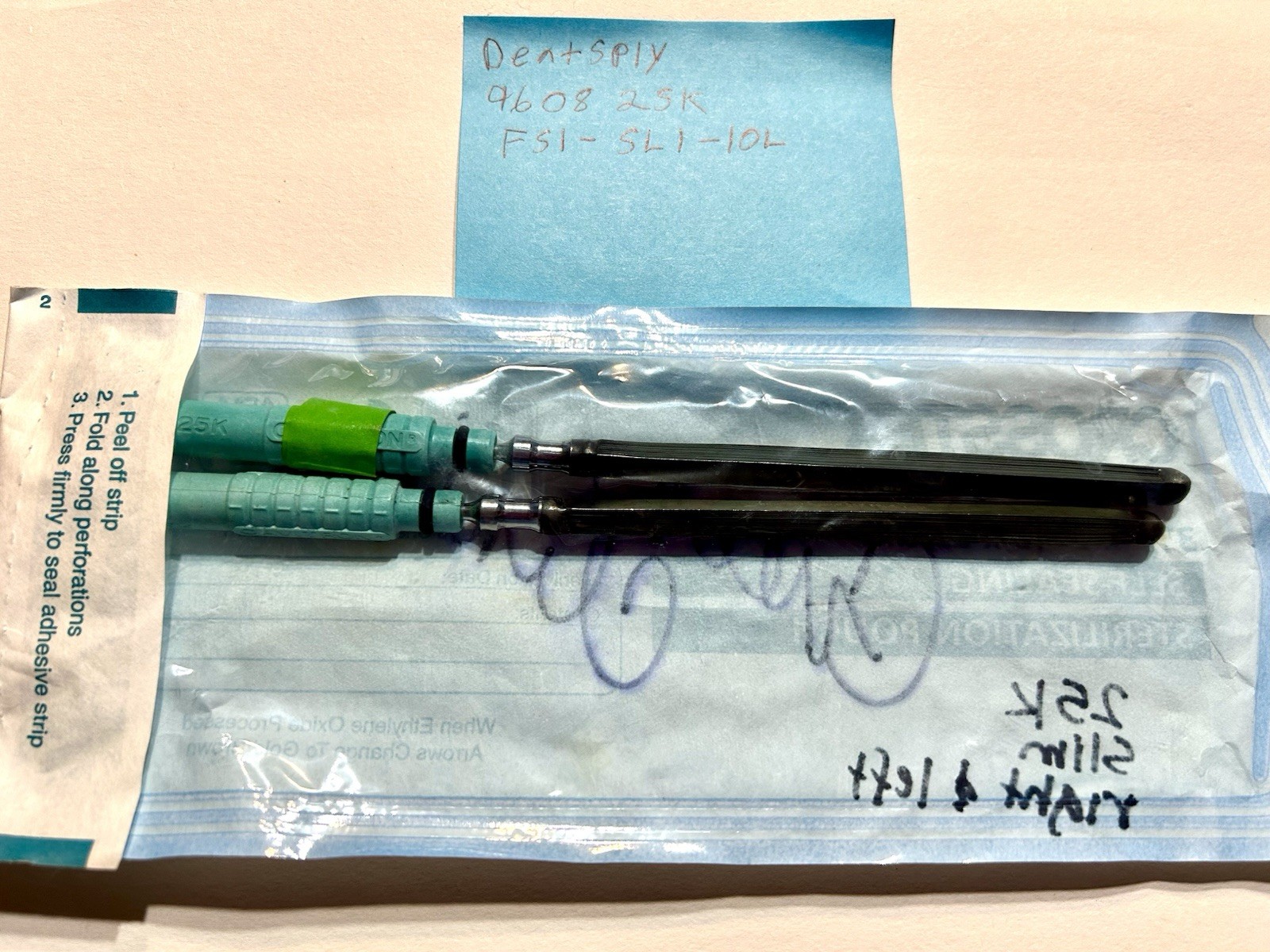 Dentsply 9608 25K FSI-SLI-10L Dental Instruments Slim Right & Left (F7)
