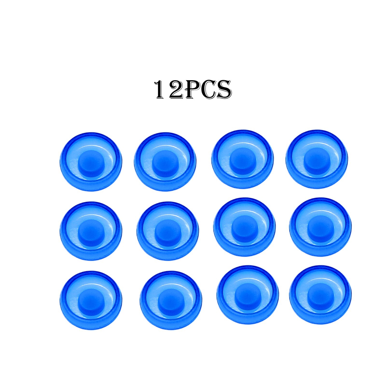 12Pcs Strong Retentive Overdenture 1.2lbs Caps Blue Male Caps Replacement Caps