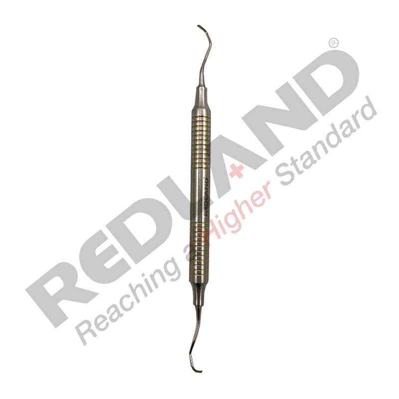 Redland Dental Hygienist Scaler Curettes Autoclavable Cassette (7 Pc) Gold Line
