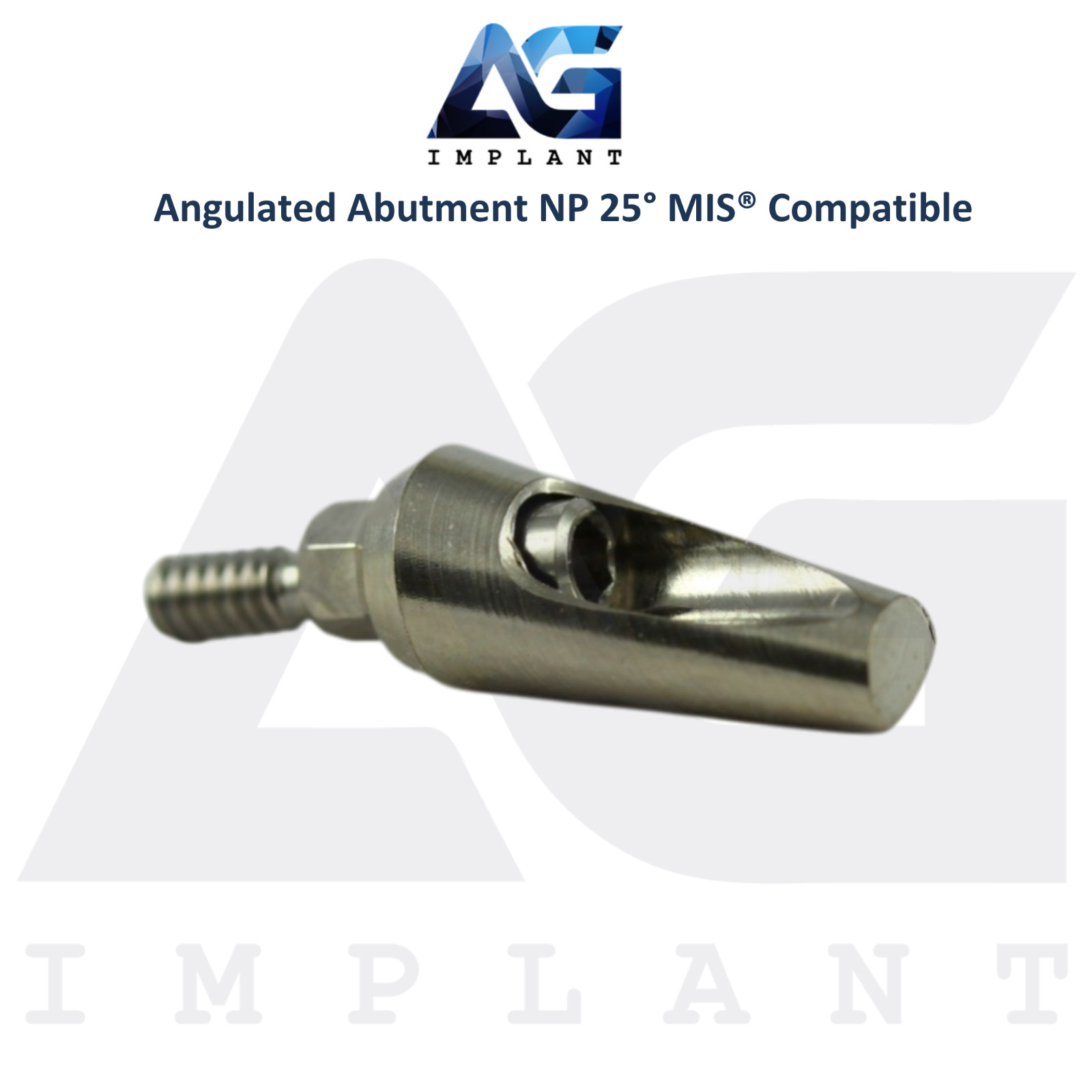 5 Angled 25° Prosthetic NP Int Hex MIS® Compatible 9.0mm Int Hex System 2.10mm