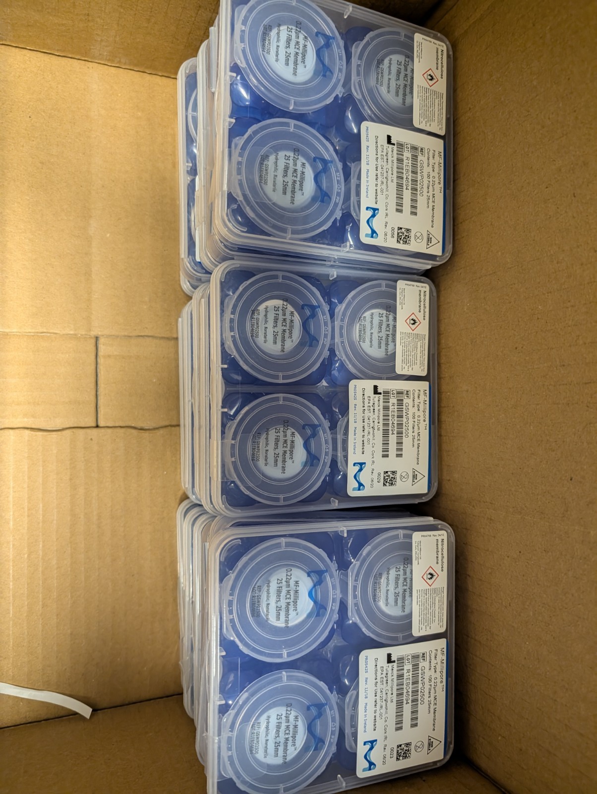 MF-Millipore 0.22μm MCE Membrane Filter 25mm GSWP02500 Laboratory