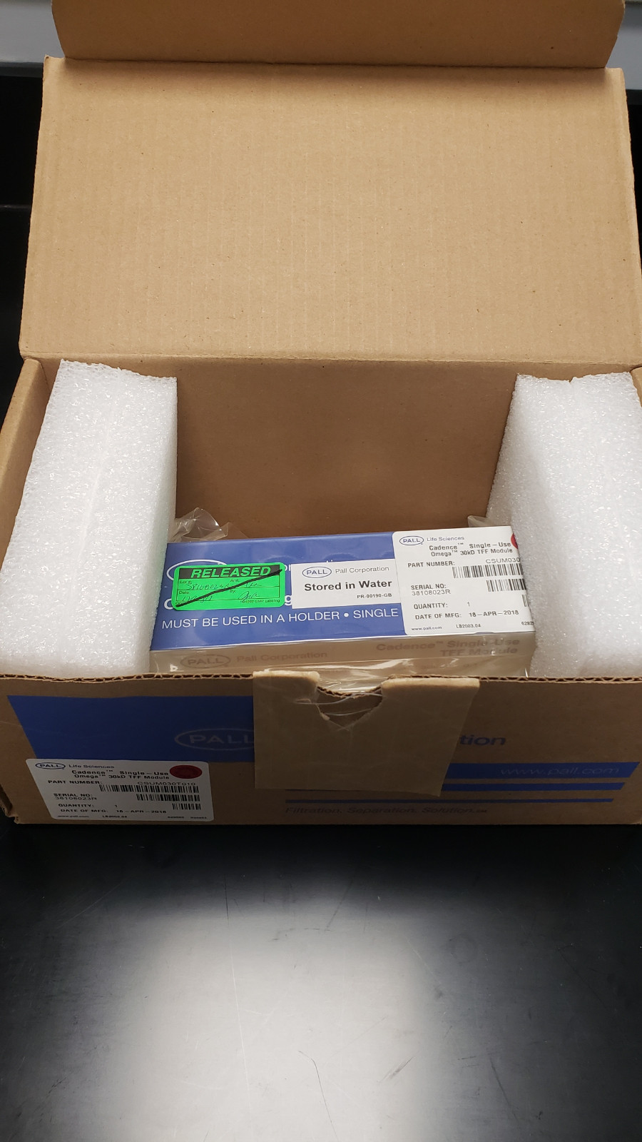 Pall Life Sciences CSUM030T010 Cadence Single Use TFF Module